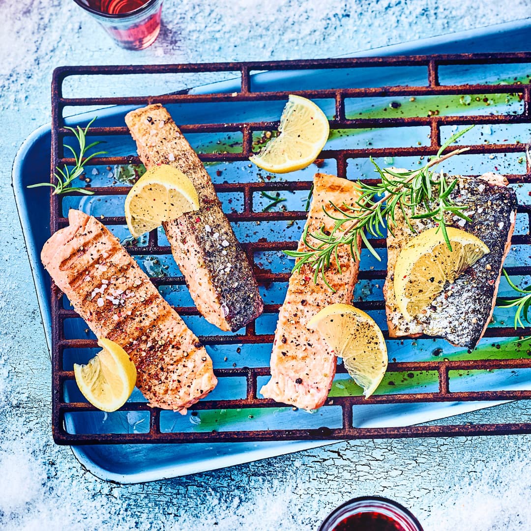 Lachsfilet vom Grill