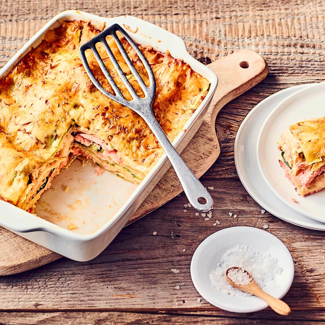 Lachs-Lasagne