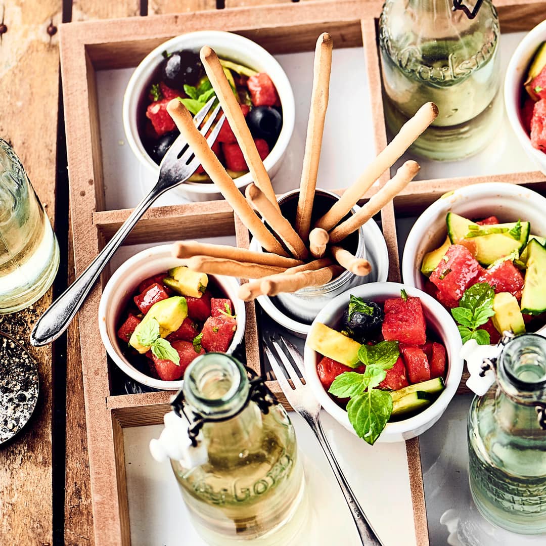 Melone-Avocado-Salat