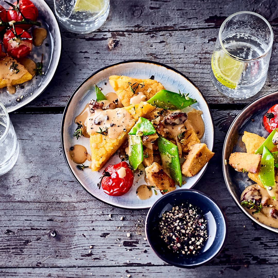 Polentaschnitten vegan