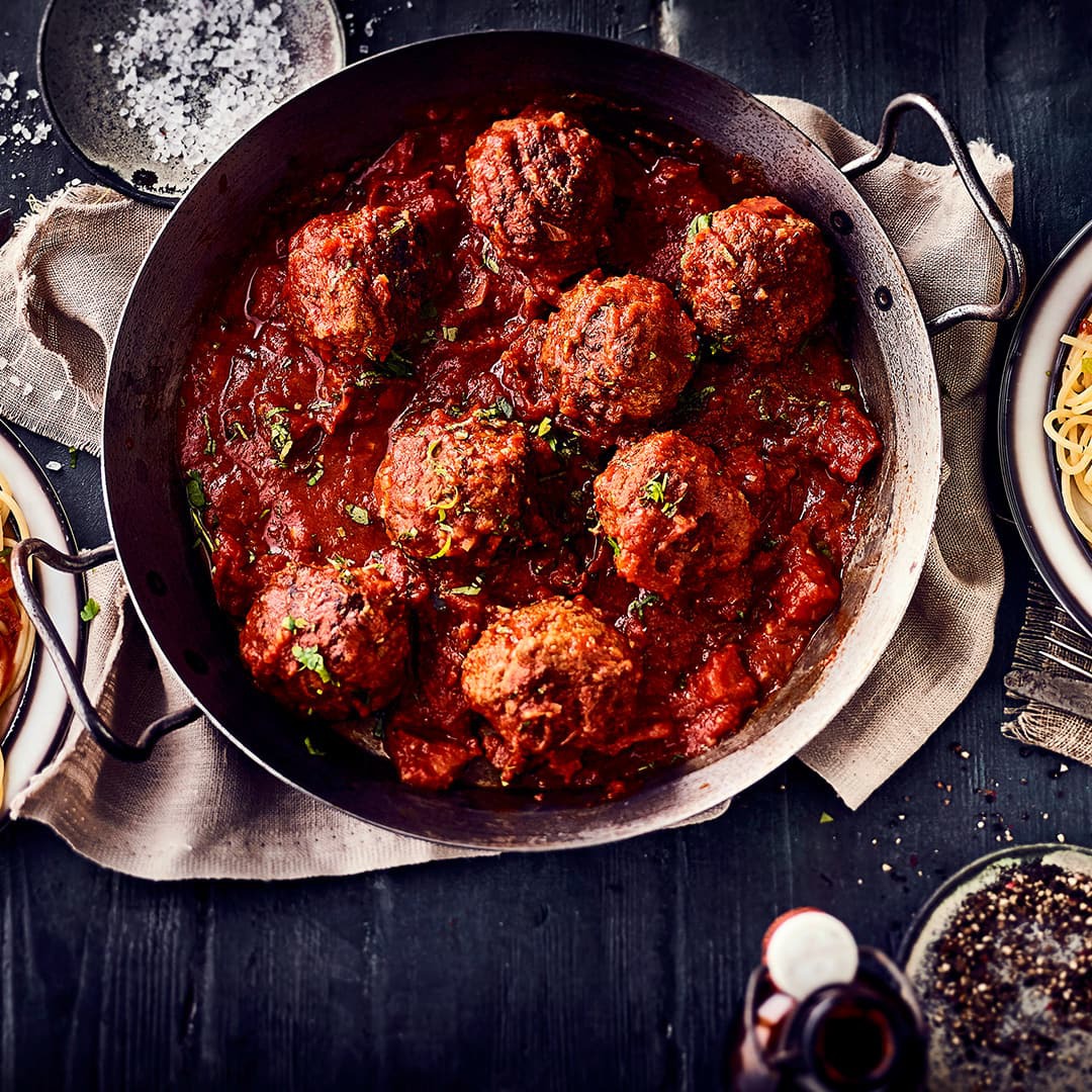 Polpette in Tomatensoße