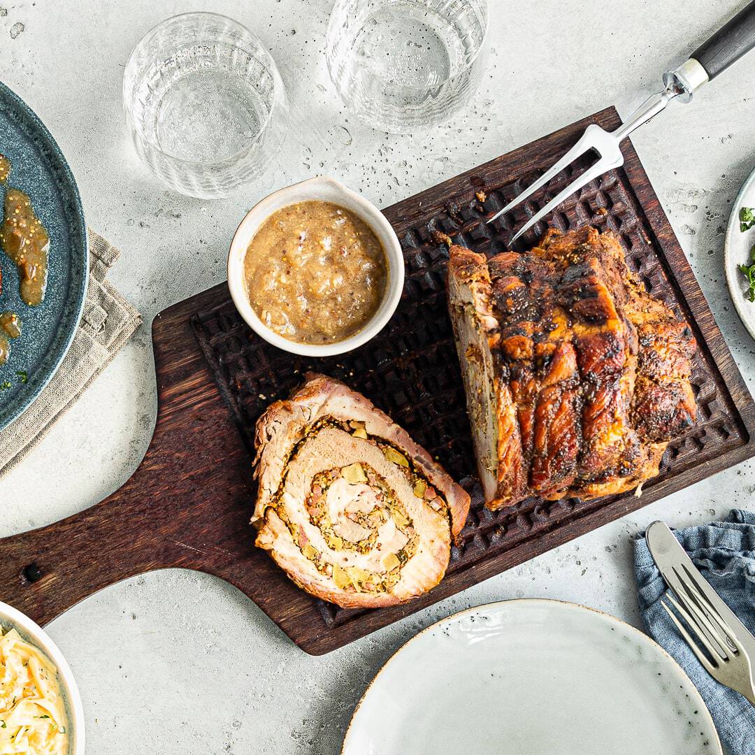 Rollbraten vom Grill