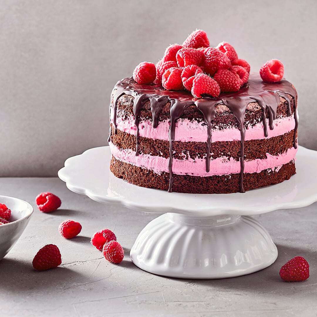 Schoko-Himbeer-Torte