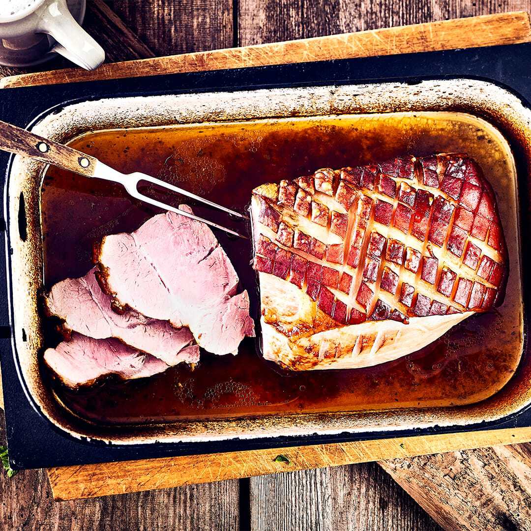 Schweinebraten mit Rotkohl