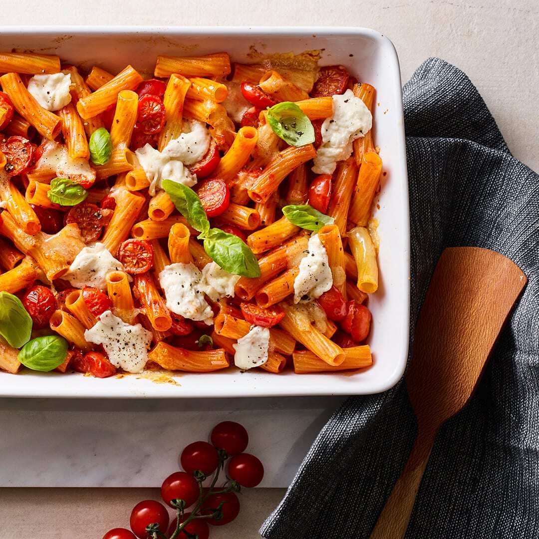 Tomate-Mozzarella-Auflauf