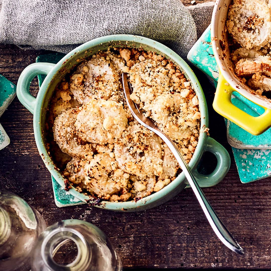 Überbackenes Bananen-Crumble