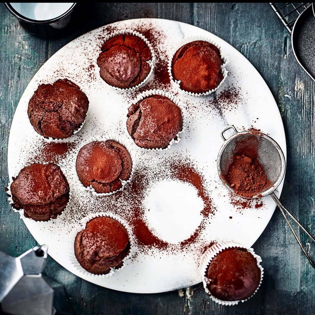 Vegane Schokomuffins
