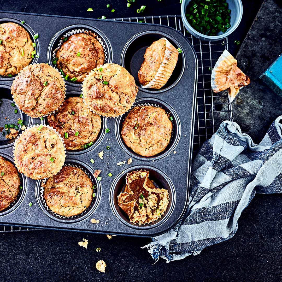 Zucchini-Tomaten-Muffins