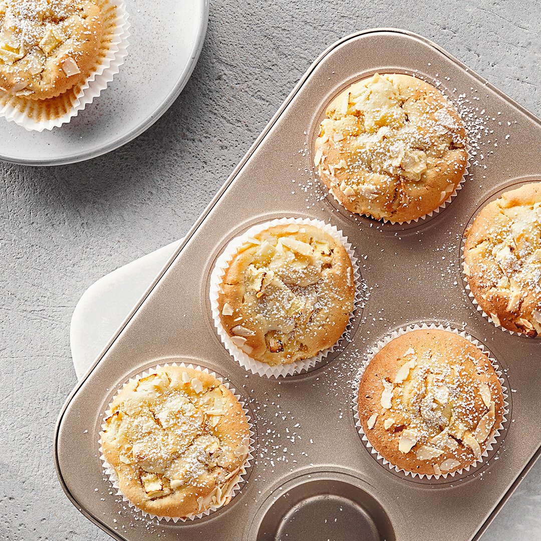 Apfel-Marzipan-Muffins