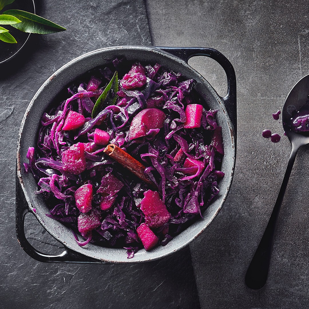 Apfelrotkohl