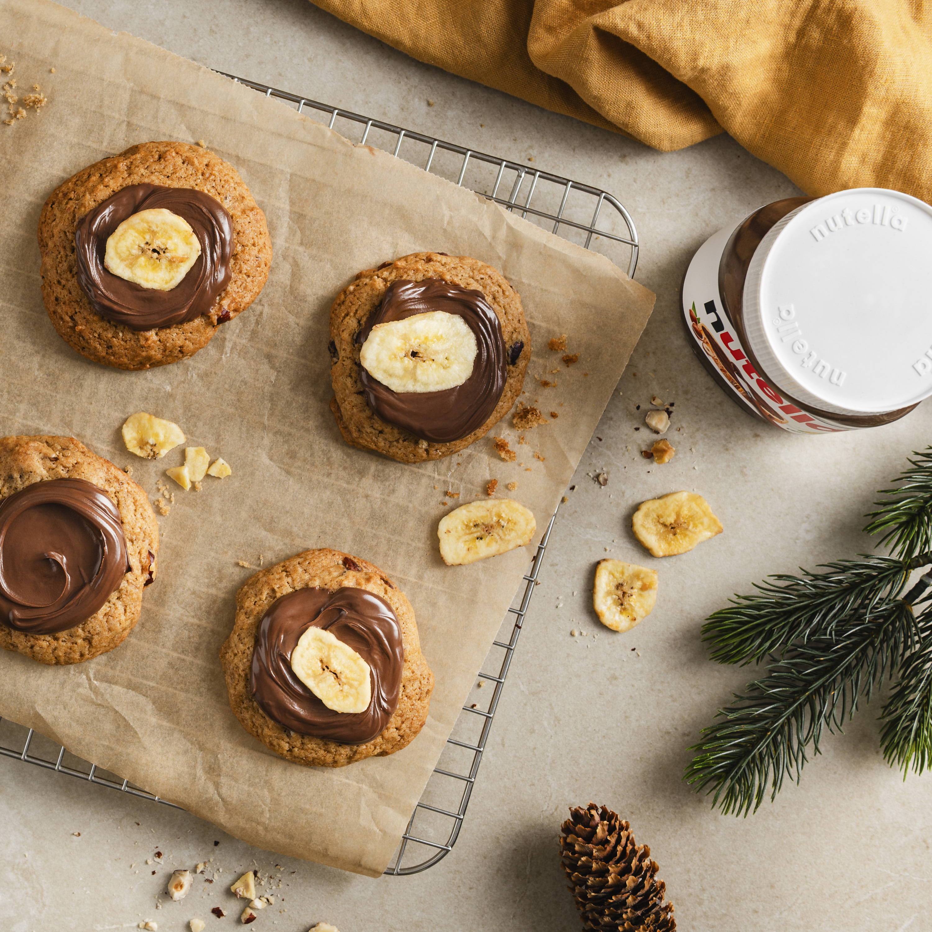 Banana Bread Cookies mit nutella®