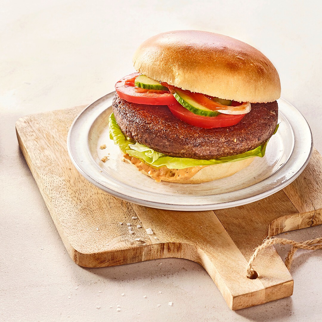 Bohnen-Patty im Bun