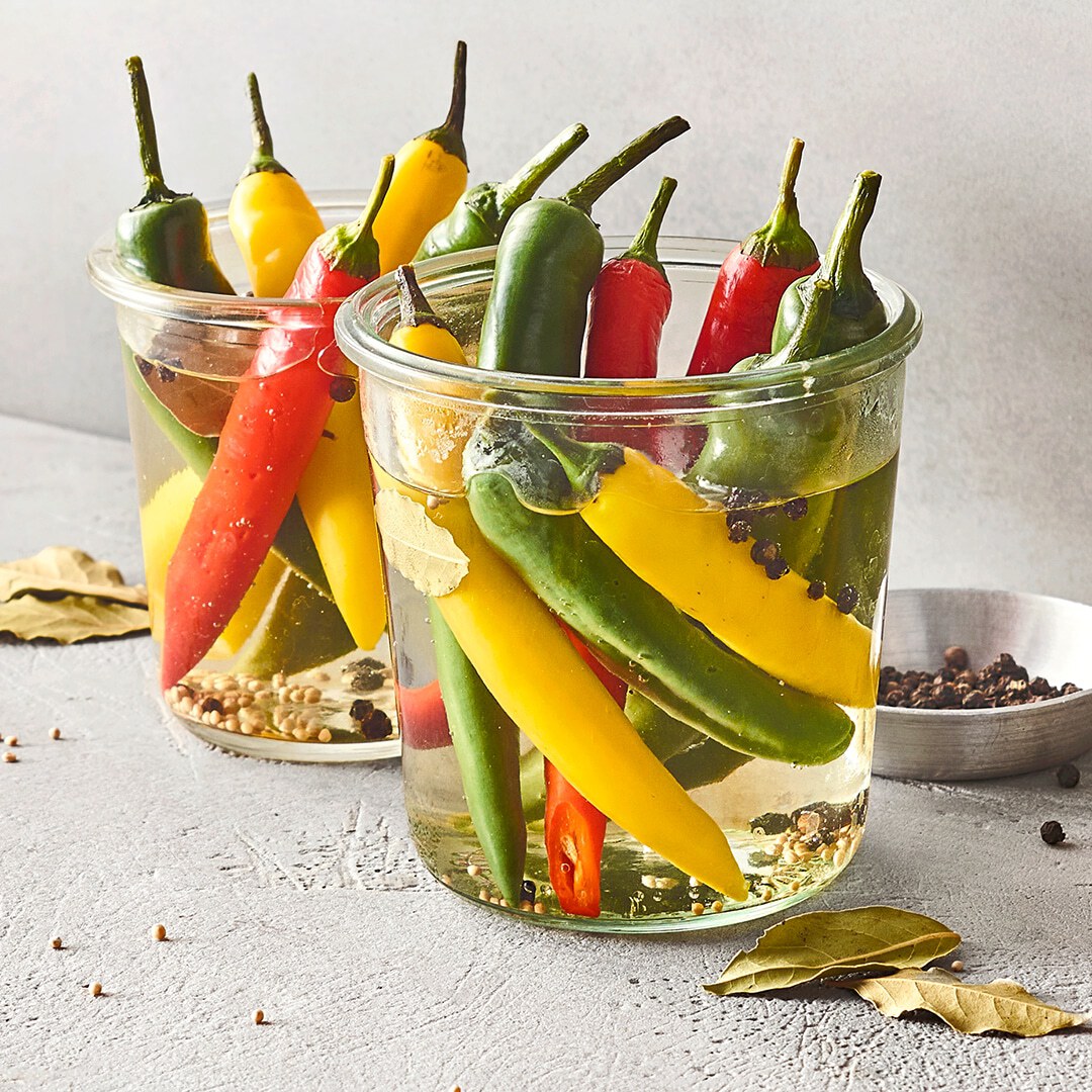 Chilis einlegen