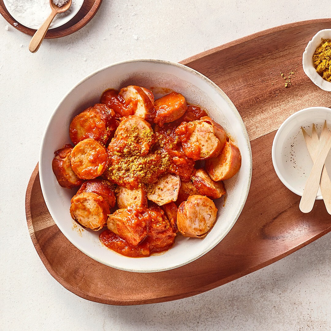 Currywurst im Airfryer