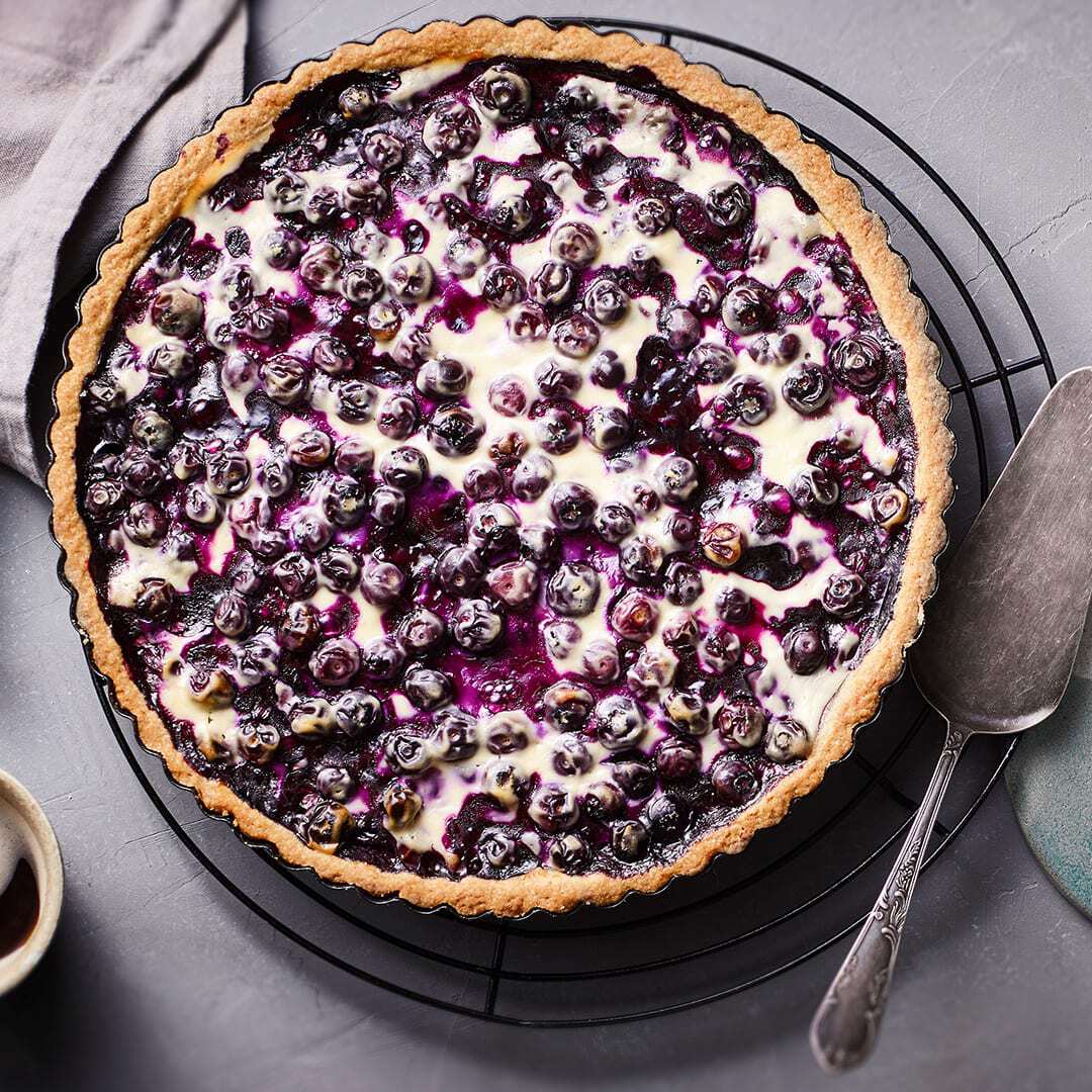 Finnischer Blaubeerkuchen