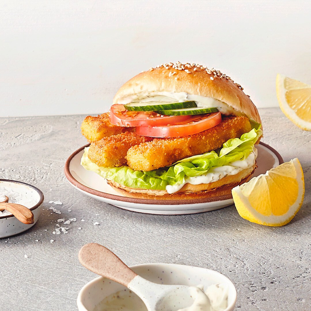 Fischstäbchen-Burger