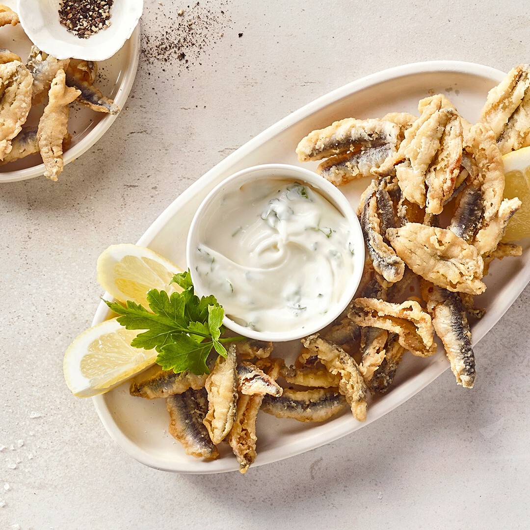 Frittierte Sardellen