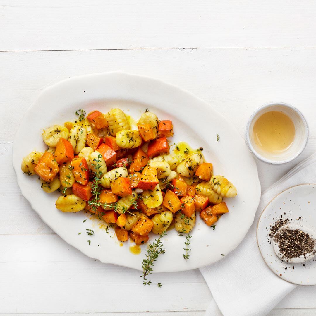 Gnocchi mit Honig-Kürbis