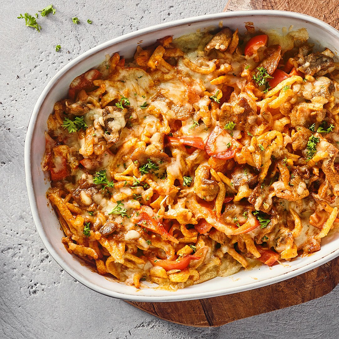 Gyros-Spätzle-Auflauf