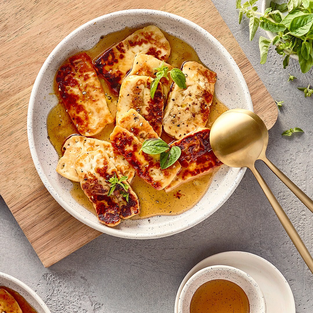 Honey Glazed Halloumi