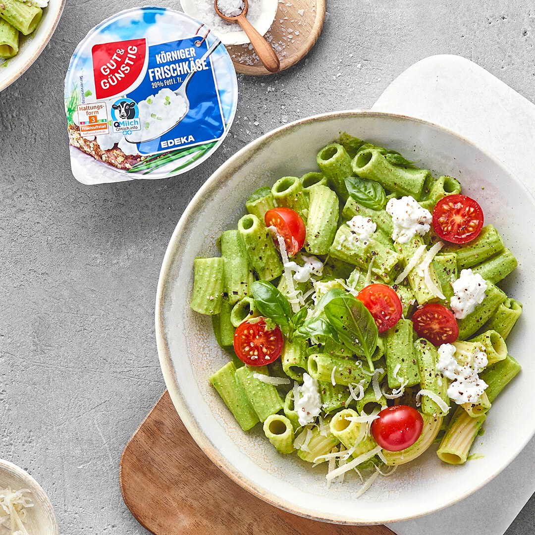Hüttenkäse Pasta