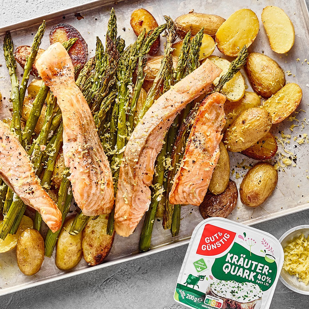 Lachs-Kartoffel-Blech