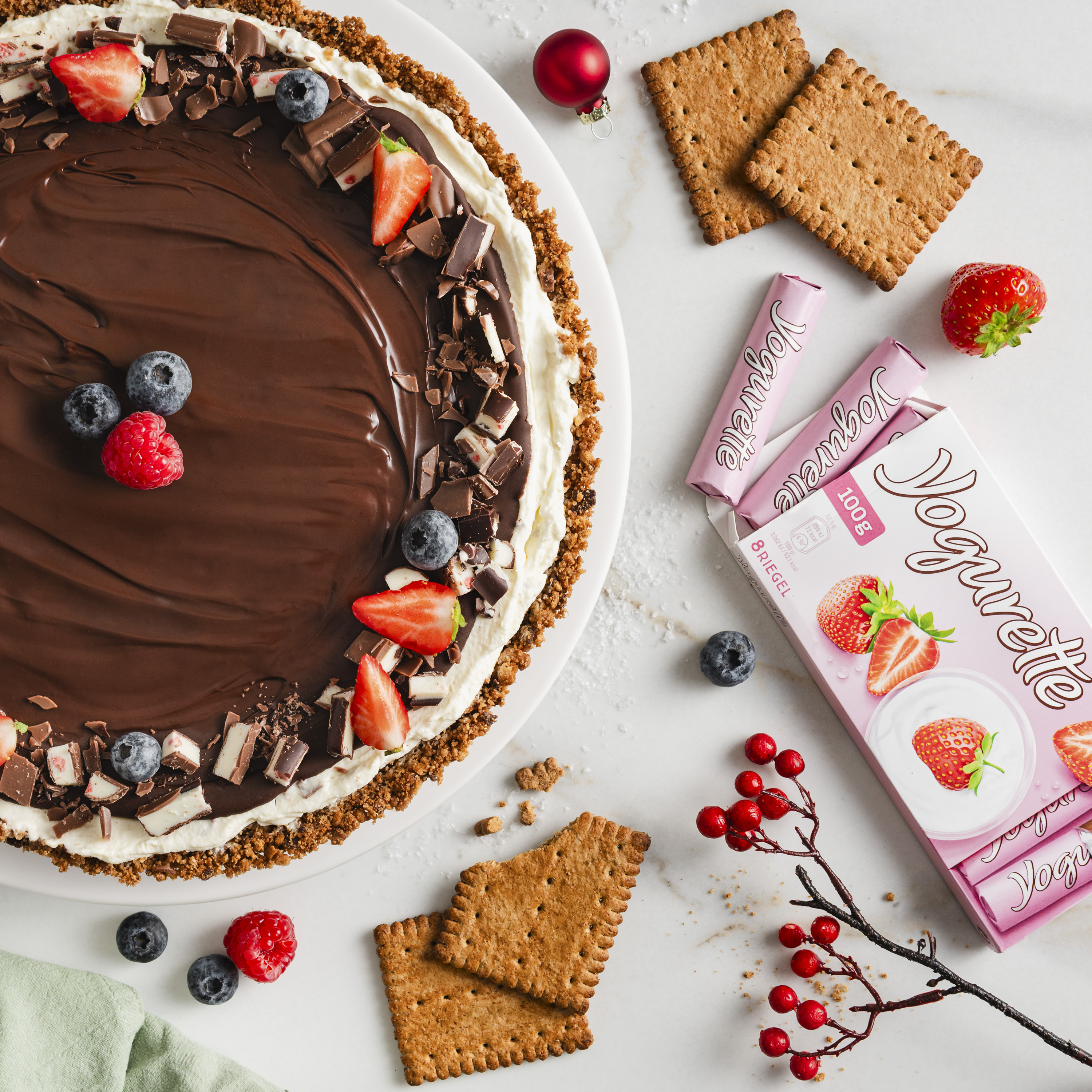 No-Bake-Frischkäse-Tarte mit Yogurette®