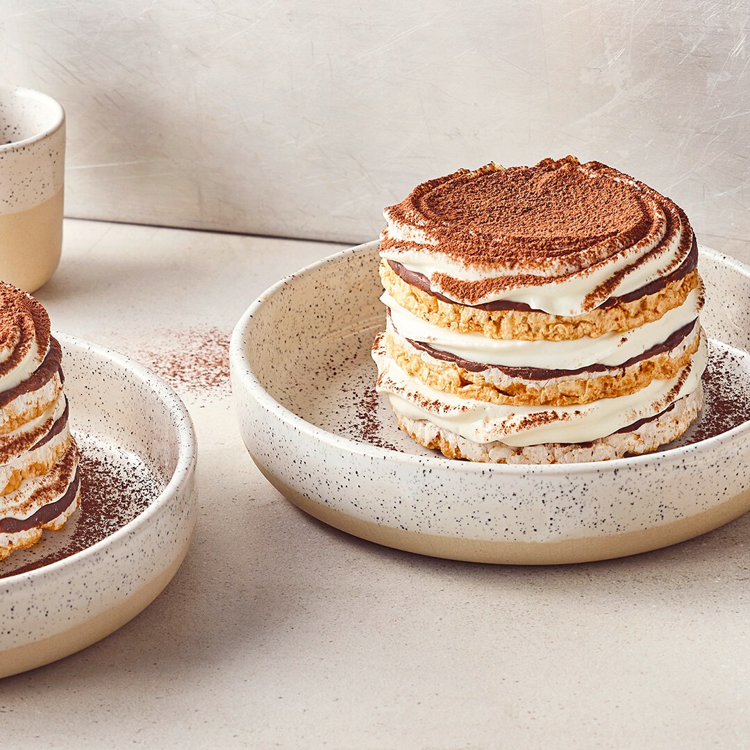 Reiswaffel Tiramisu