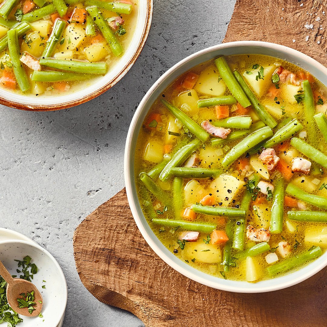 Schnibbelbohnensuppe