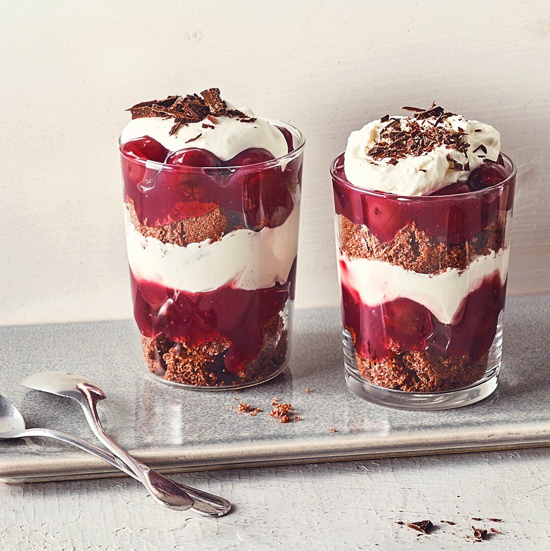 Schwarzwälder-Kirsch-Dessert