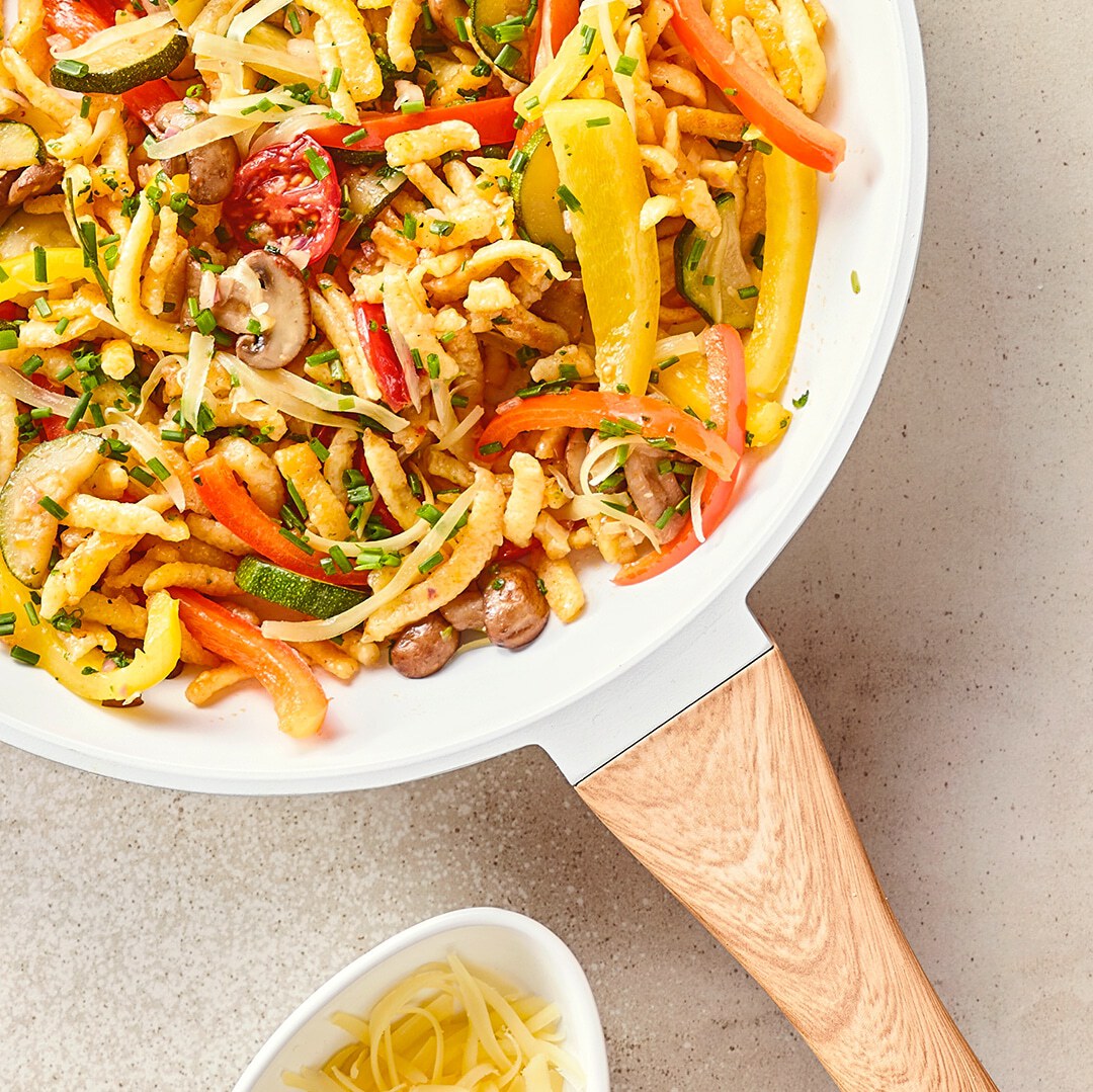 Spätzlepfanne mit Gemüse
