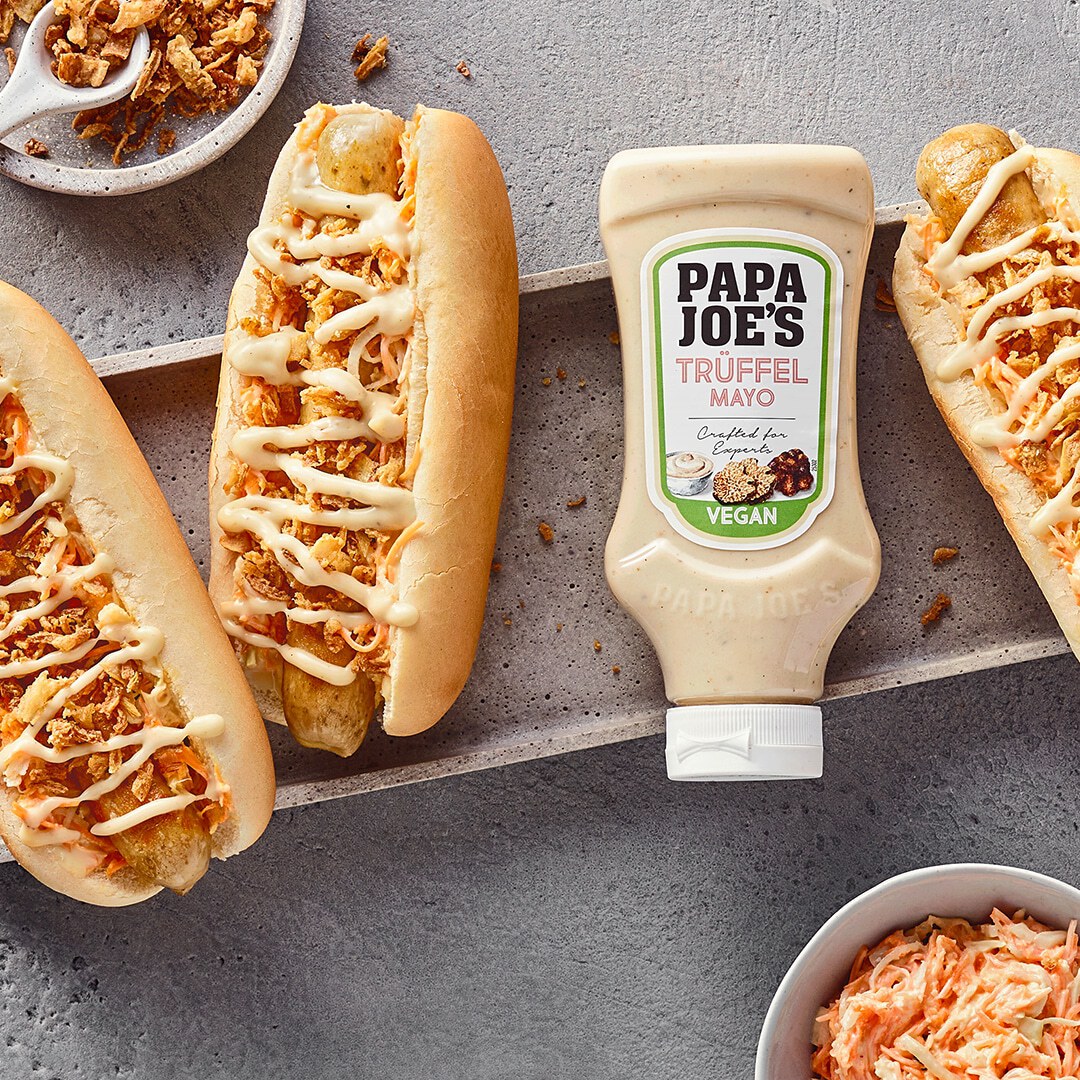 Vegane Trüffel Hot Dogs