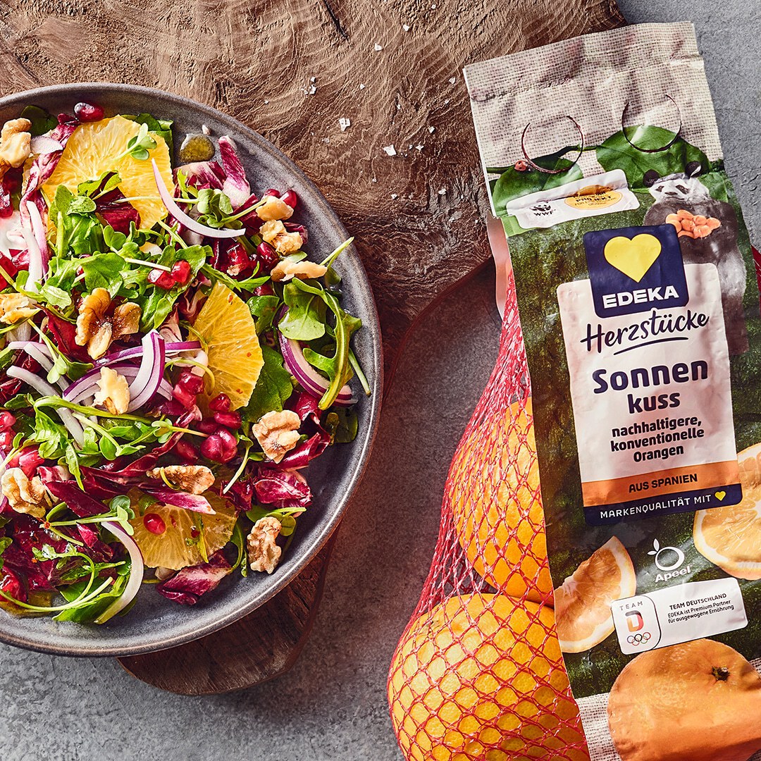 Winterlicher Orangen-Salat